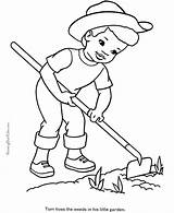 Farmer coloring Page  On The Farm sketch template