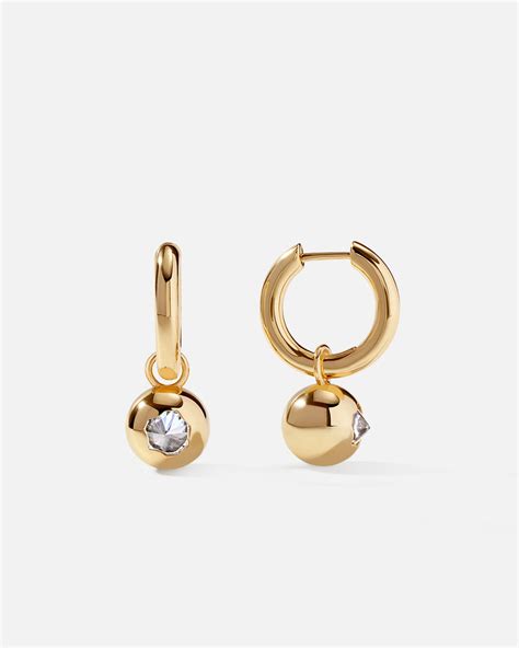 Ball Hoop Earrings in Gold | Basique® Jewelry