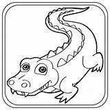 Coloring Pages Of Crocodiles sketch template