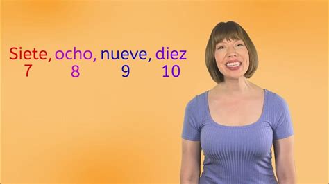 Los números en español Song - My First Spanish Lessons NEW for Kids ...