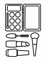 Makeup coloring pages sketch template