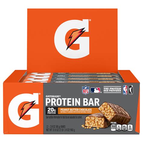 Save on Gatorade Whey Protein Bar Chocolate Peanut Butter - 12 ct Order ...