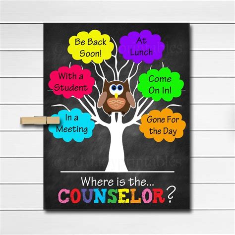 Where is the Counselor Door Sign | School nurse door sign, Counselors office decor, Counselor ...