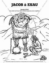 Story Of Jacob And Esau Bible Coloring Pages  Clover Media sketch template