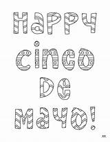 Cinco De Mayo Coloring Pages sketch template