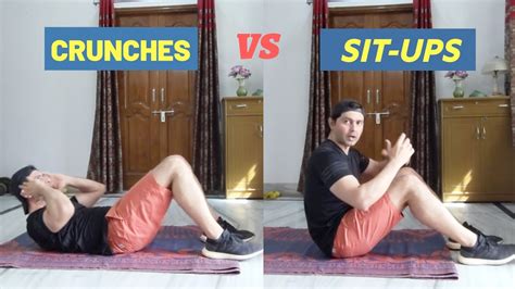 Crunches vs Sit-ups : which one is best upper abs exercise. - YouTube