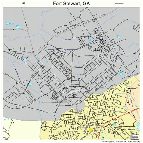 Fort Stewart Georgia Street Map 1331068