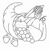 Cornucopia Coloring Pages sketch template