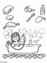 Printable Hygiene coloring Page sketch template