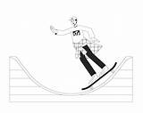 Skateboard Ramp Coloring Pages sketch template