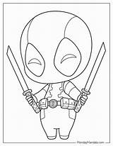 20 Deadpool Coloring Pages Free PDF Printables sketch template
