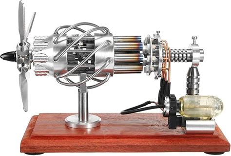 LMEIL Miniature Mini Steam Engine Model - 16-Cylinder Aircraft Engine ...