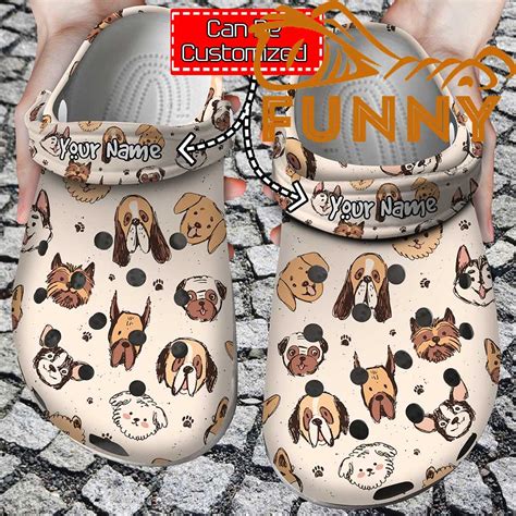 Cute Dog Breeds Pattern Crocs Classic Clog - Discover Comfort And Style ...