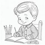 Boy Coloring Pages sketch template