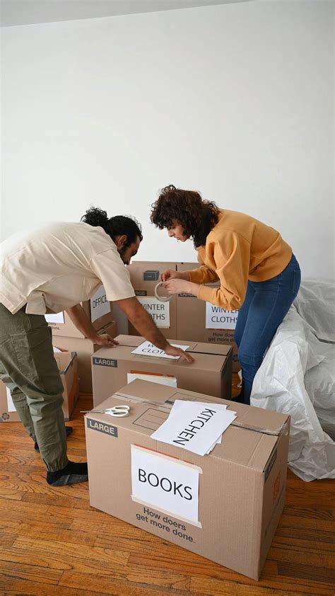Labeled Boxes of Belongings · Free Stock Video