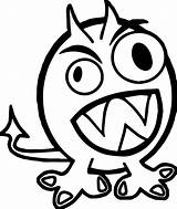 Halloween Monster Coloring Page  Wecoloringpagecom sketch template