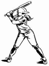 Softball Coloring Page » Turkau sketch template