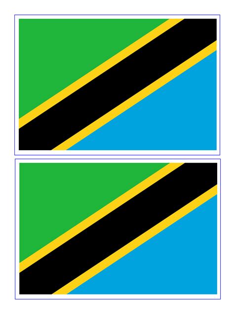 Tanzania Flag | Templates at allbusinesstemplates.com