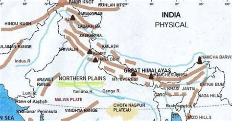 Geography Map, Physical Geography, Geography Lessons, Himalayas Map, Himalayas Mountain, India ...