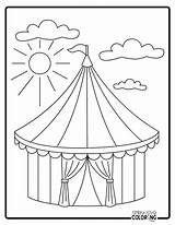 Circus Coloring Pages Free PDF Printables  Simply Love sketch template