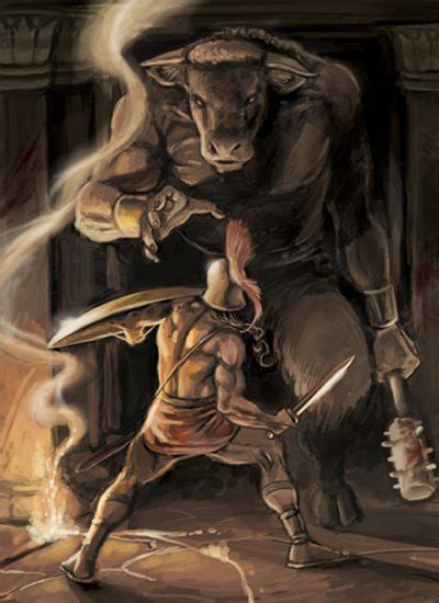 Image - Myth-Theseus and the Minotaur.jpg - Warriors Of Myth Wiki - Wikia