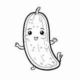Download Cute Pickle Coloring Page Coloring Pages Online  Creative Fabrica sketch template