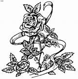 Coloring Pages Of Roses  Home sketch template