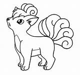 Pokemon Coloring Pages Vulpix At GetColoringscom  Free Printable sketch template
