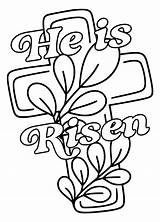 Easter Coloring Religious Pages Kids Christian Clipart Happy Sheet  sketch template
