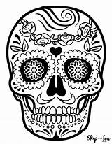 Sugar Skull Coloring Pages  Skip To My Lou sketch template