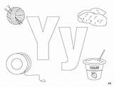 Y Is For Yo Coloring Page Sketch sketch template