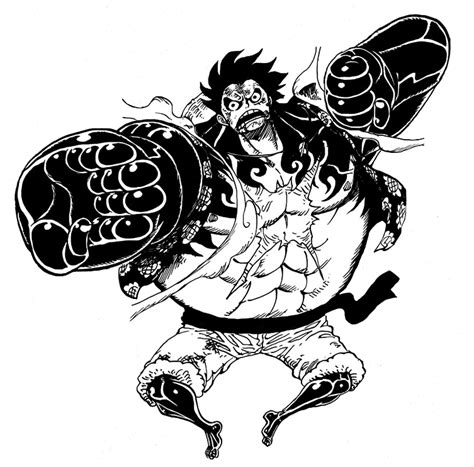 Luffy Gear 4 Manga Render by Superman144 on DeviantArt