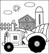 Tractor Coloring Pages To Teach About Farm Literacy  sketch template