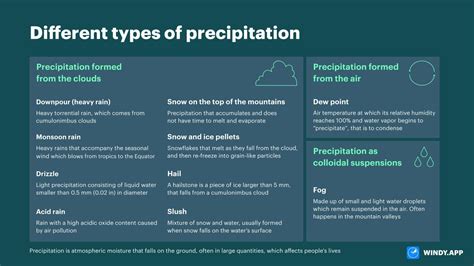 5 Types Of Precipitation