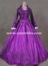 Newest Wine Red Gothic Victorian Dresses French Bustle Period Ball ...