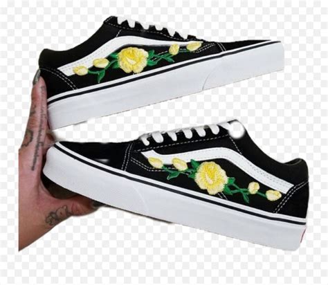 Vans Shoes Black Blackvans Flower Emoji,Emoji Shoes Vans - free transparent emoji - emojipng.com