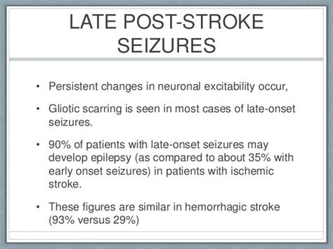 Post stroke epilepsy