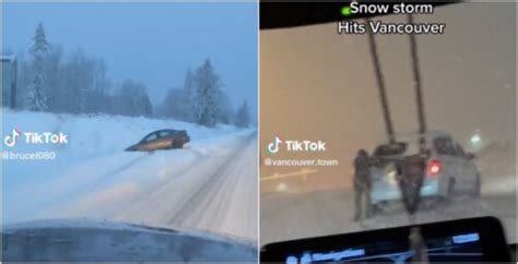 Vancouver storm left several vehicles stuck in the snow (VIDEOS) | News