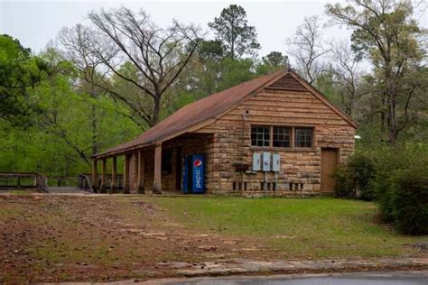 Simple Rustic CCC Cabins At Tishomingo State Park in Mississippi