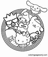 Sanrio Characters Coloring Page  Free Printable Templates sketch template