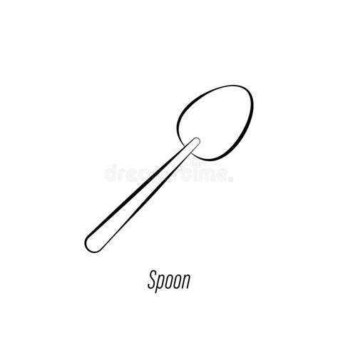 Coffee Spoon Hand Draw Icon. Element Of Coffee Illustration Icon. Signs And Symbols Can Be Used ...