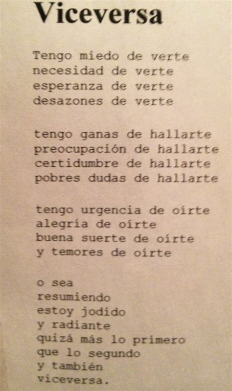 Viceversa Mario Benedetti | Poems | Pinterest | Mario