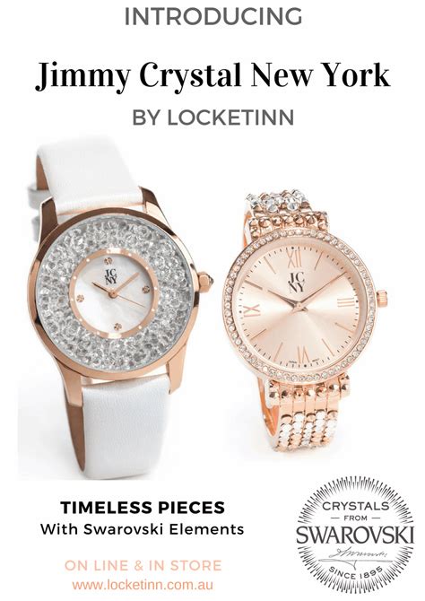 Jimmy Crystal Watches - made in New York with Swarovski - LocketInn