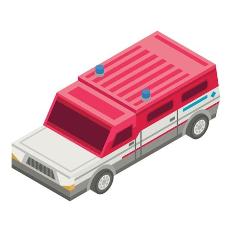 Rescue truck car icon, isometric style 15385384 Vector Art at Vecteezy