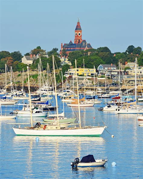 Abbot Hall Over Marblehead Harbor From Chandler Hovey Park Photograph by Toby McGuire