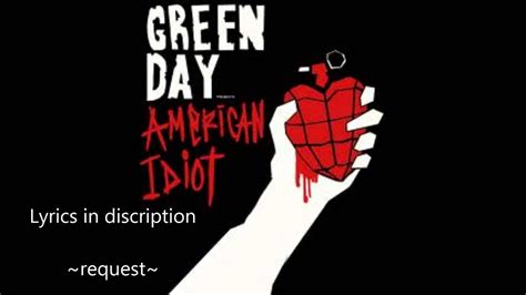 green day - american idiot + lyrics. - YouTube