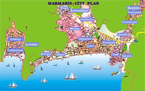 Marmaris Map | Turkey Travel Guide