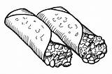 Burrito Sketch Traditional Mexican Food Graphic By Onyxproj · Creative  sketch template