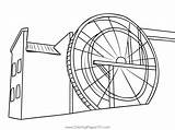 Mill Coloring Pages Watermill Designlooter Template Picture Sketch  sketch template