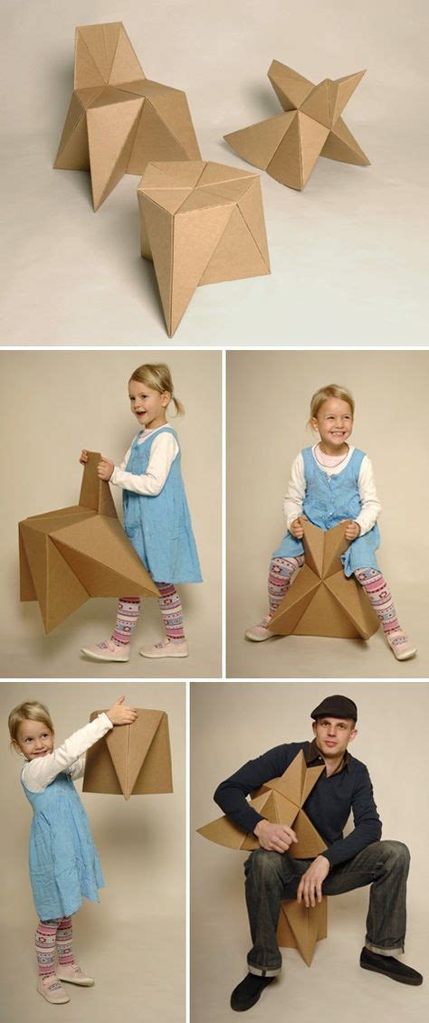 Click on the picture to learn how to make your... - hioutsidevoice | Cardboard furniture ...